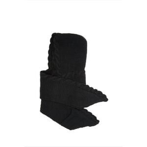 NEW NIRVANNA DESIGNS men's hoody pocket scarf in black